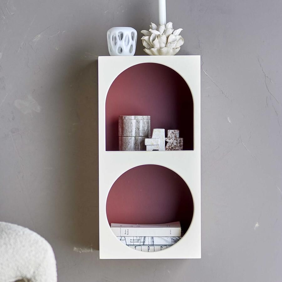 Bloomingville Boekenkast Graphia 30cm Wit
