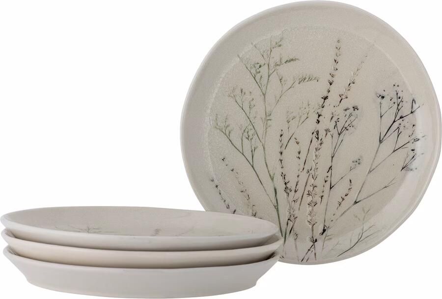 Bloomingville Bord Bea 28cm Set van 4 stuks Naturel