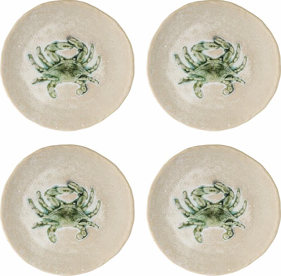 Bloomingville Bord Hadden Krab Set van 4 stuks Groen