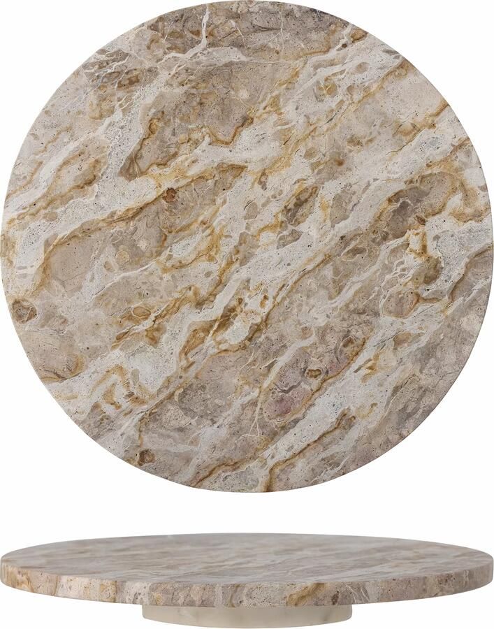 Bloomingville Dienblad Nuni Marmer 36cm Beige