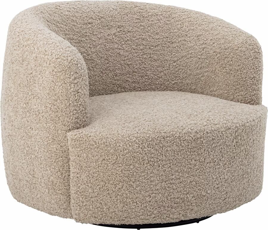 Bloomingville Draaifauteuil Bocca beige