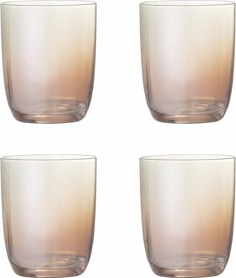 Bloomingville Drinkglas Aston Set van 4 stuks Transparant