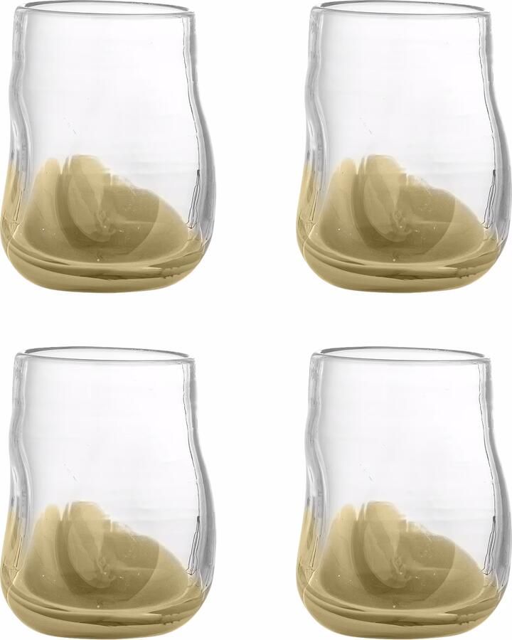 Bloomingville Drinkglas Ballard Set van 4 stuks Naturel