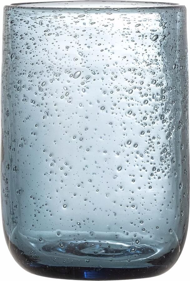 Bloomingville Drinkglas Tabby Set van 4 stuks Blauw