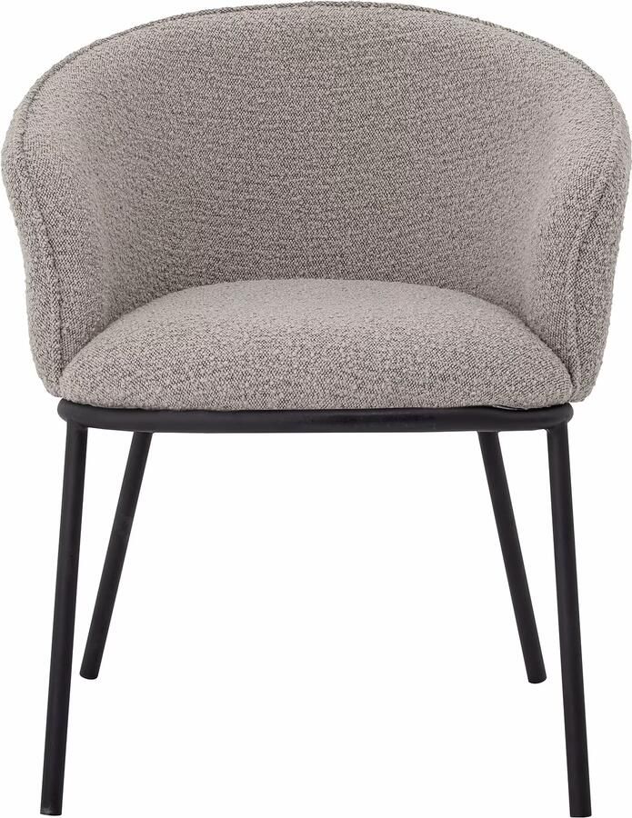 Bloomingville Eetkamerstoel Cortone Bouclé Grijs