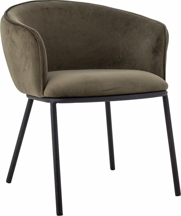 Bloomingville Eetkamerstoel Cortone Velvet Groen