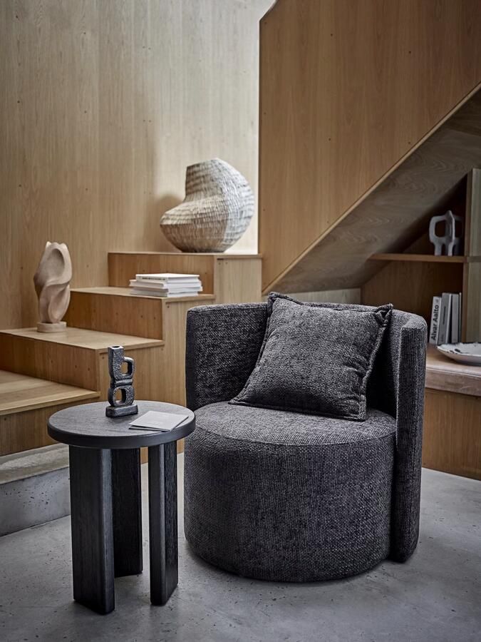 Bloomingville Fauteuil Morris Chenille Grijs