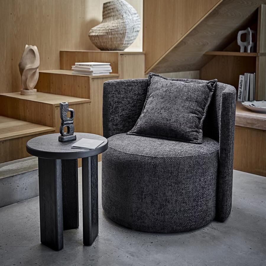 Bloomingville Fauteuil Morris Chenille Grijs