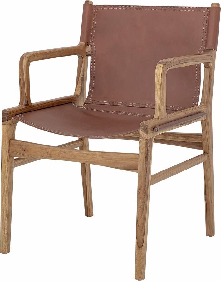 Bloomingville Fauteuil Ollie Leer Bruin