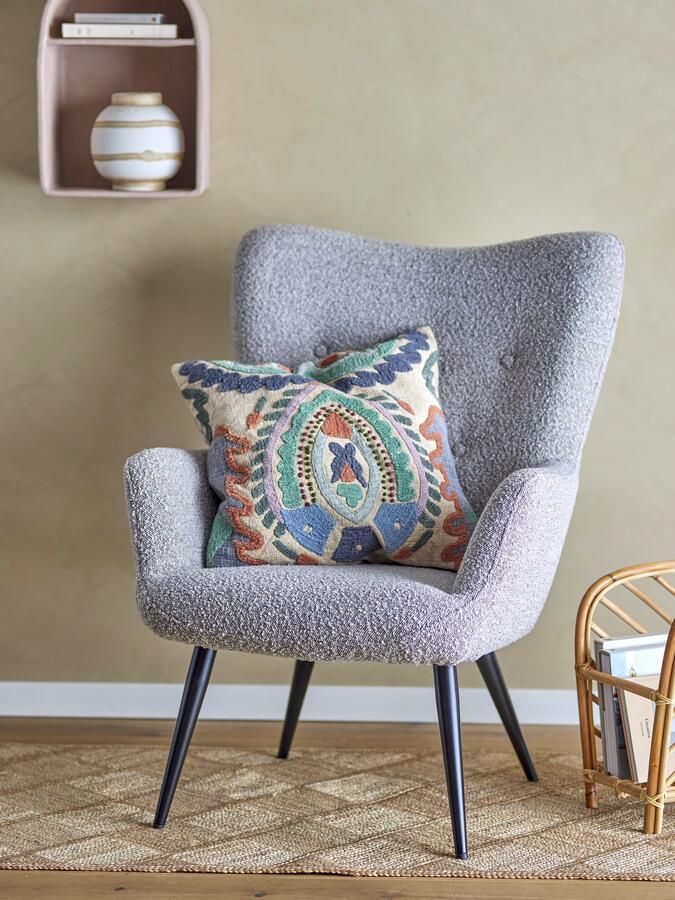 Bloomingville Fauteuil Perry Bouclé Naturel