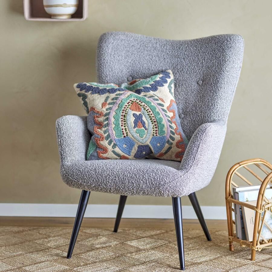 Bloomingville Fauteuil Perry Bouclé Naturel