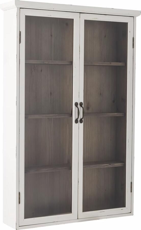 Bloomingville Hangend Vitrinekastje Hazem 122 x 81cm Wit
