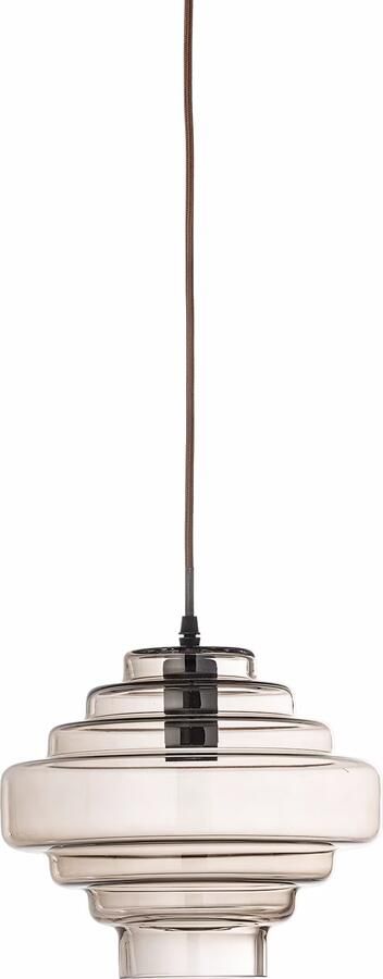 Bloomingville Hanglamp Ilua Glas 27cm bruin