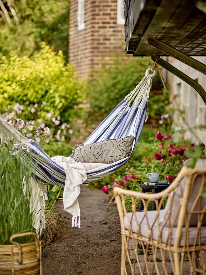 Bloomingville Hangmat Remo 300x100cm Blauw