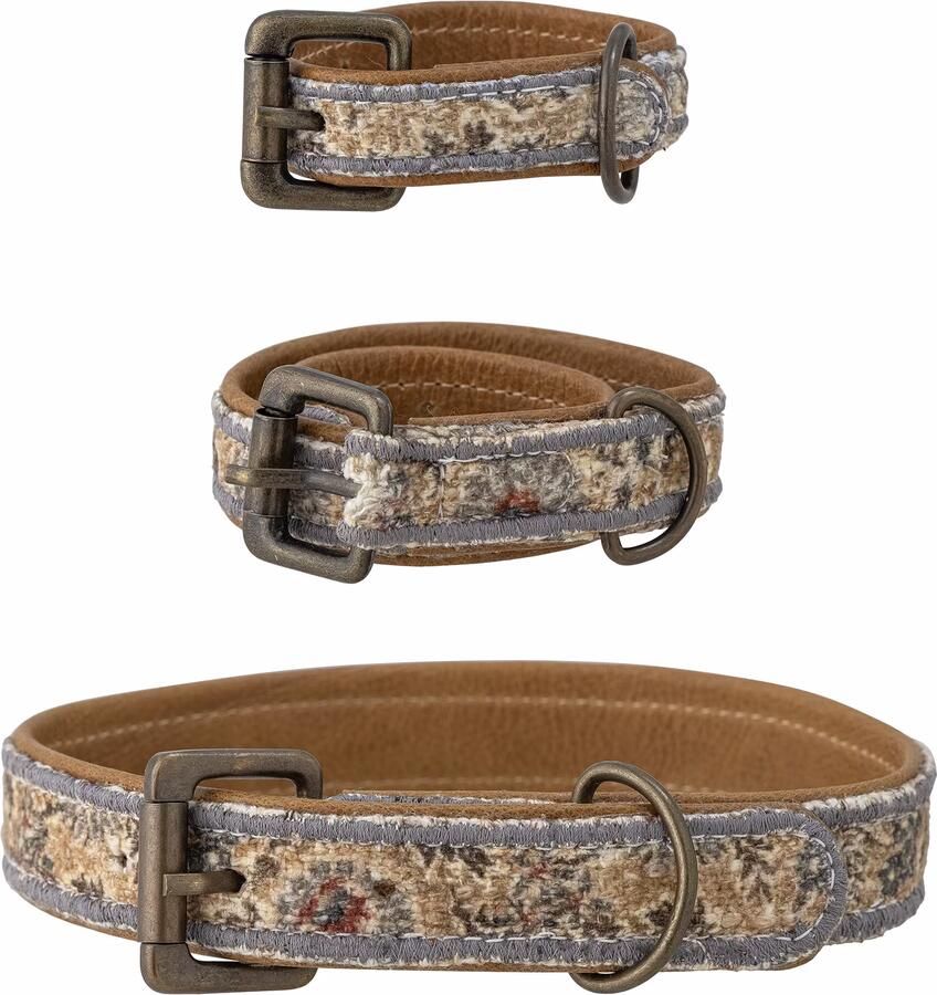 Bloomingville Hondenhalsband Imola Set van 3 stuks Blauw