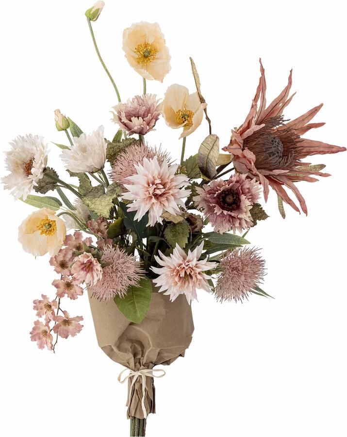 Bloomingville Kunstbloemen Dust 109cm hoog Roze