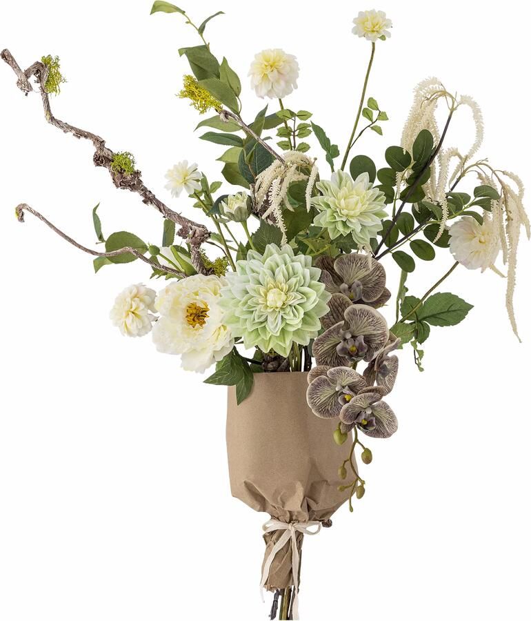 Bloomingville Kunstbloemen Rise 109cm hoog Wit