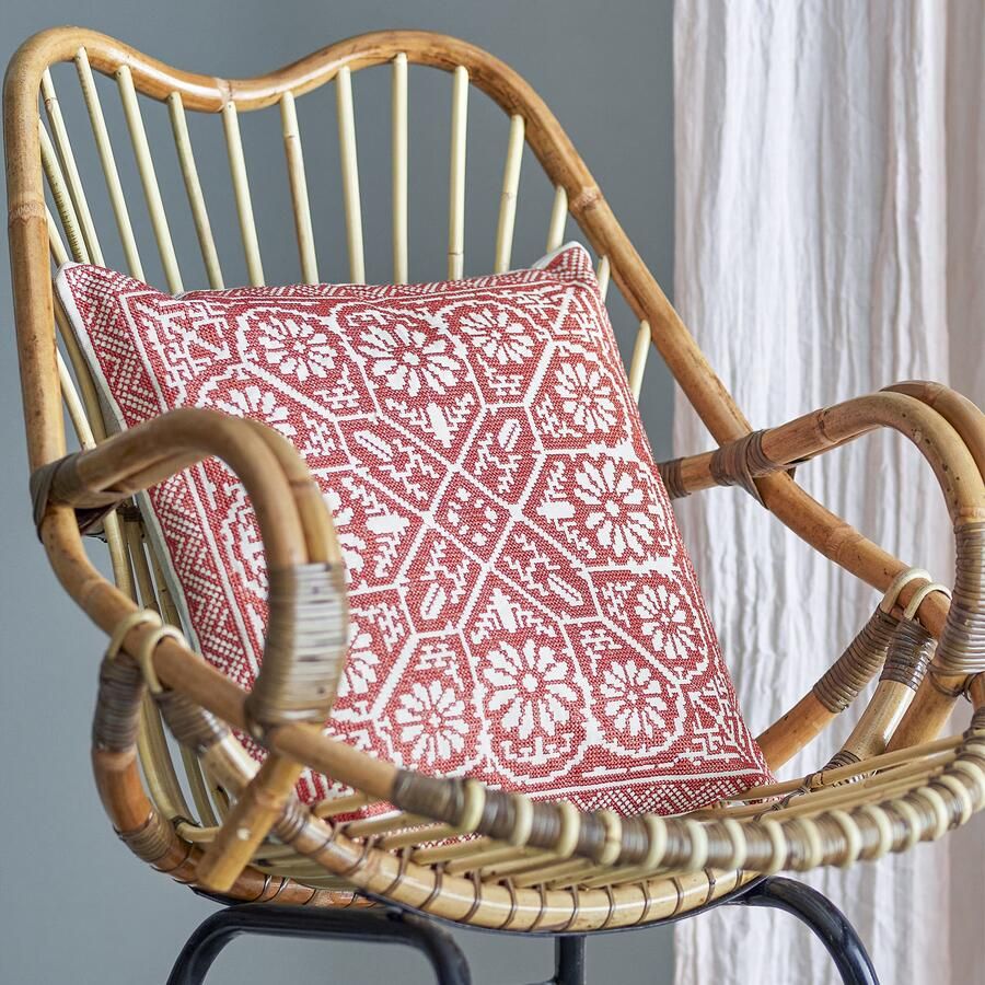 Bloomingville Kussen Madita 40 x 40cm Rood