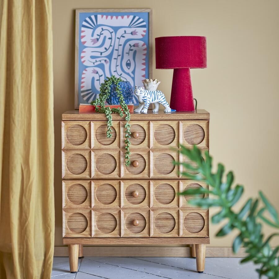 Bloomingville Ladekast Vester Hout Met 2 laden Bruin