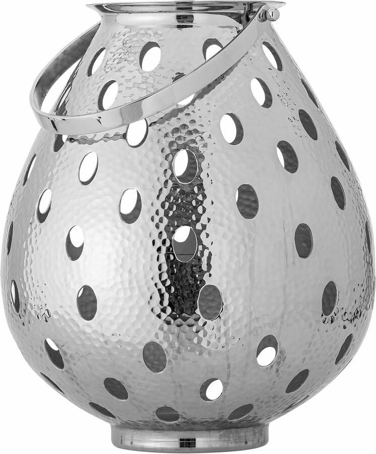 Bloomingville Lantaarn Maika 40cm hoog Zilver