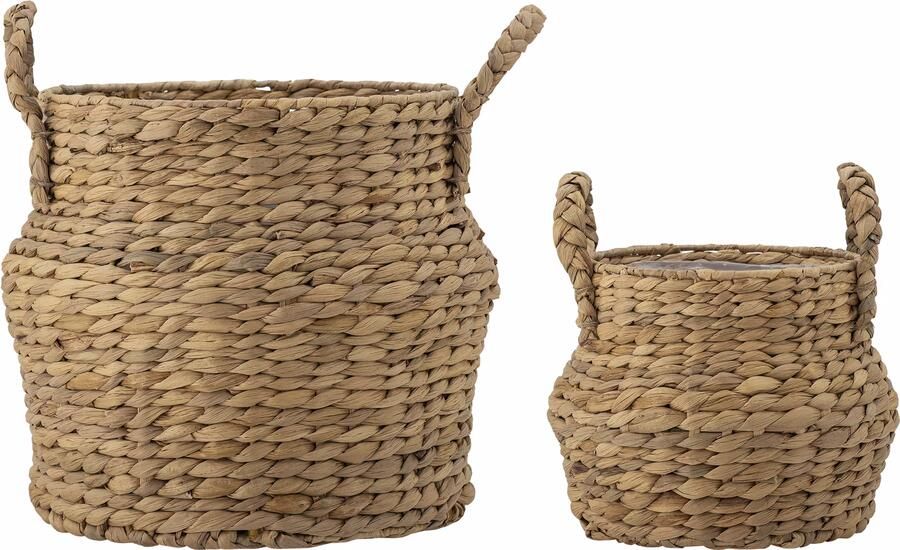 Bloomingville Mand Bjorn Waterhyacint Set van 2 stuks Naturel