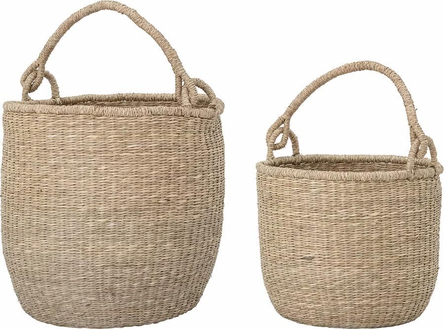Bloomingville Mand Ditlev Zeegras Set van 2 stuks Naturel