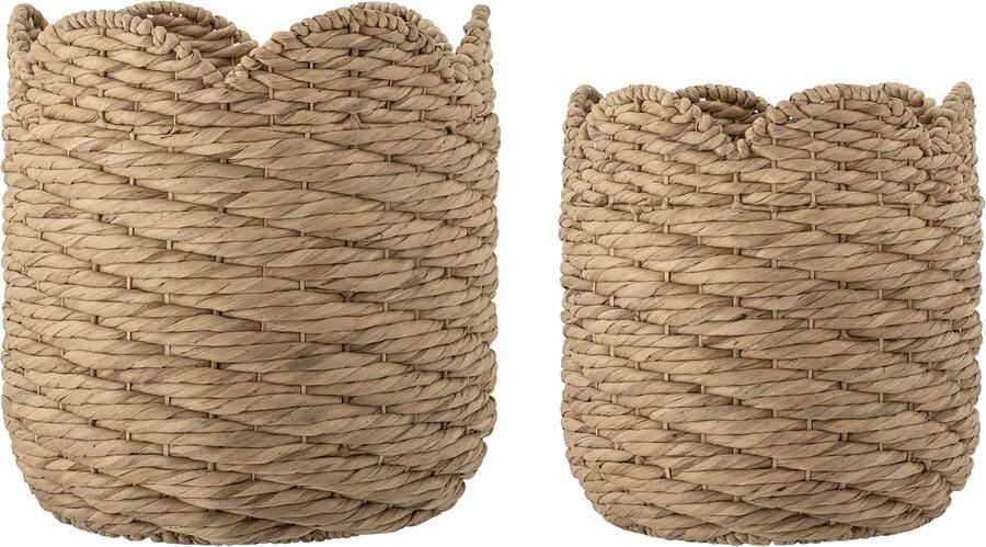 Bloomingville Mand Liam Waterhyacint Set van 2 stuks Naturel