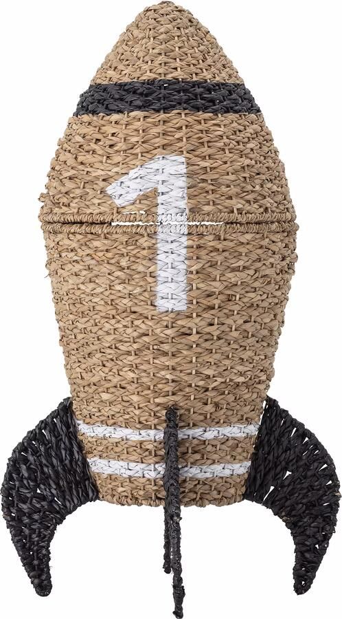 Bloomingville MINI Mand Cosmina Raket 68cm hoog Naturel - Foto 3