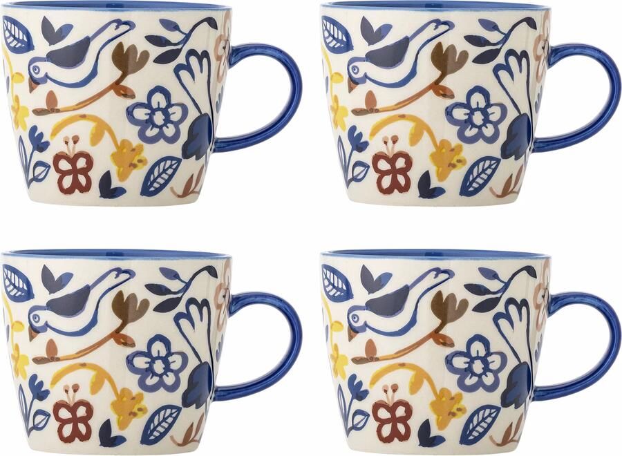 Bloomingville Mok Figuria Set van 4 stuks Multi