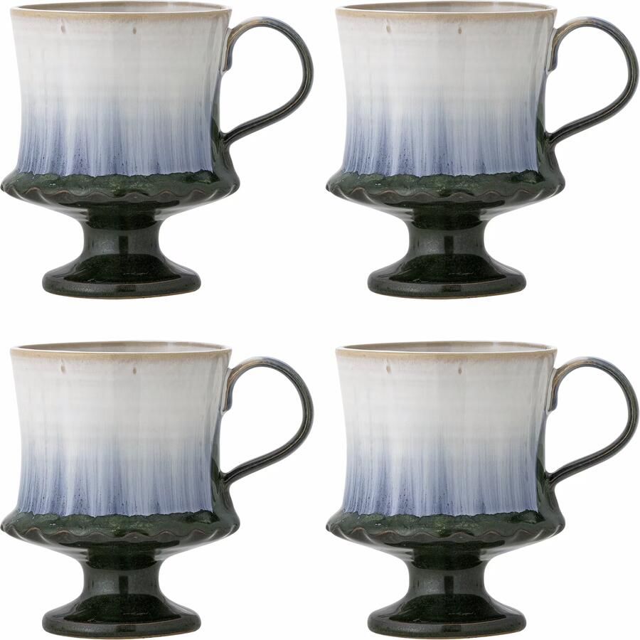 Bloomingville Mok Odile Set van 4 stuks Blauw