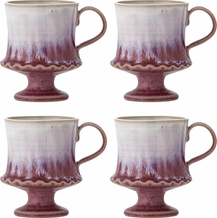 Bloomingville Mok Odile Set van 4 stuks Roze