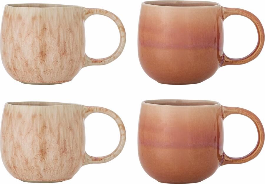 Bloomingville Mok Roselyn Set van 4 stuks Roze