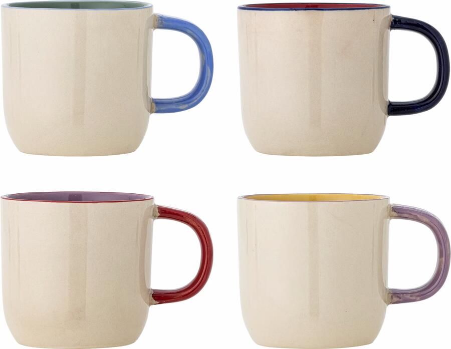 Bloomingville Mok Vista Set van 4 stuks Meerkleurig