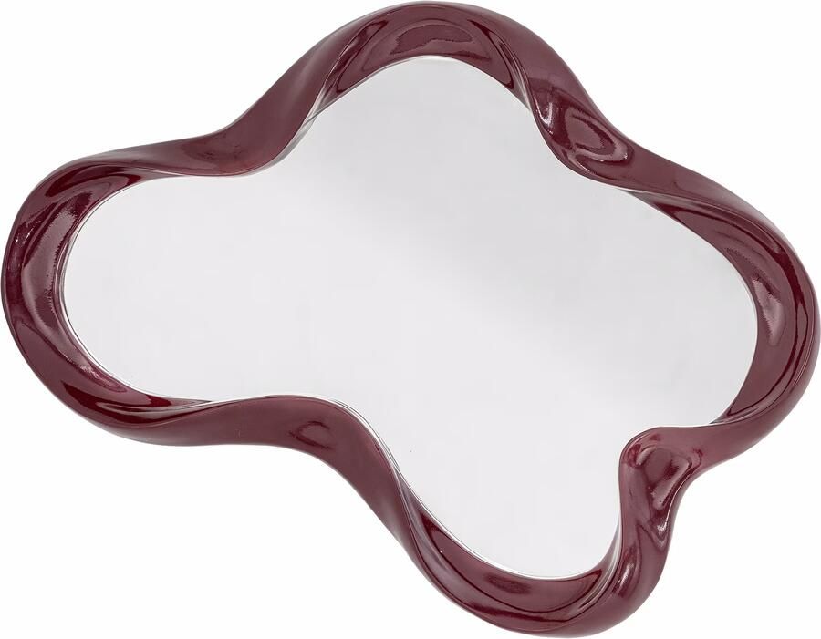 Bloomingville Organische Spiegel Violeta 62 x 47cm Rood