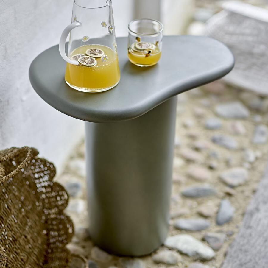 Bloomingville Outdoor Bijzettafel Marcey 50 x 35cm Grijs