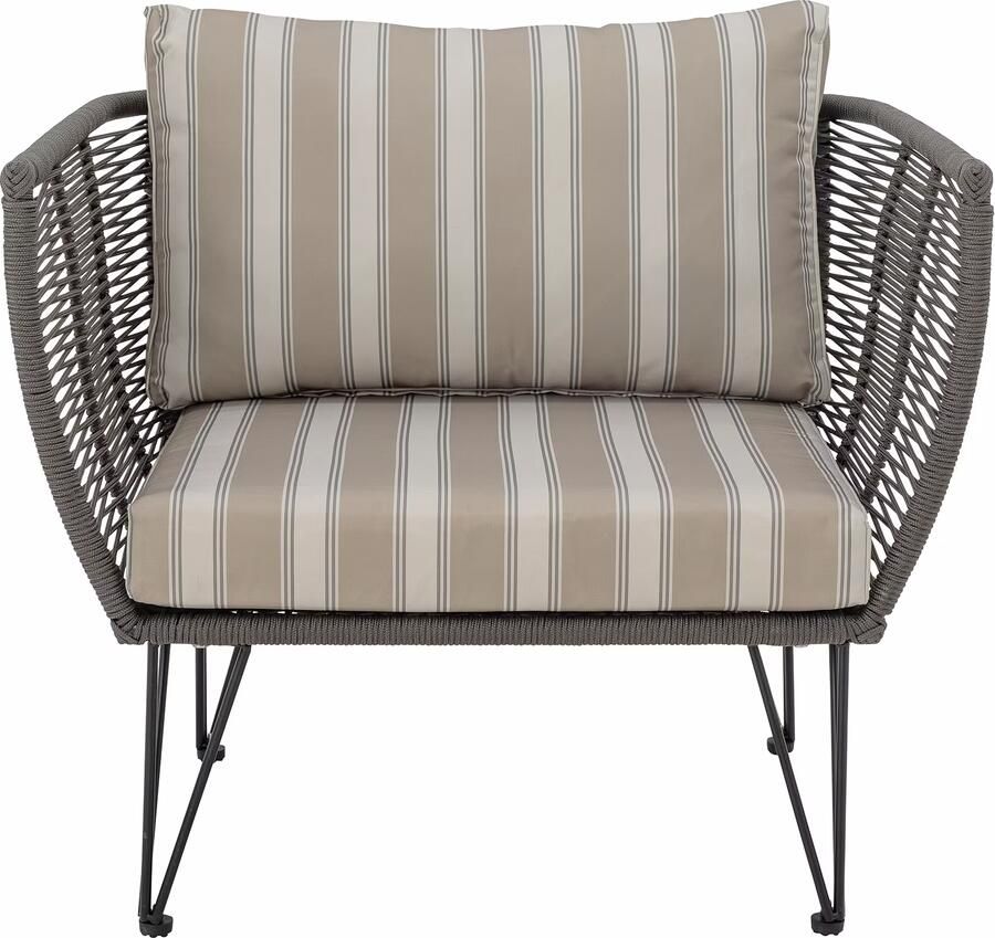 Bloomingville Outdoor Fauteuil Mundo Metaal en touw Groen