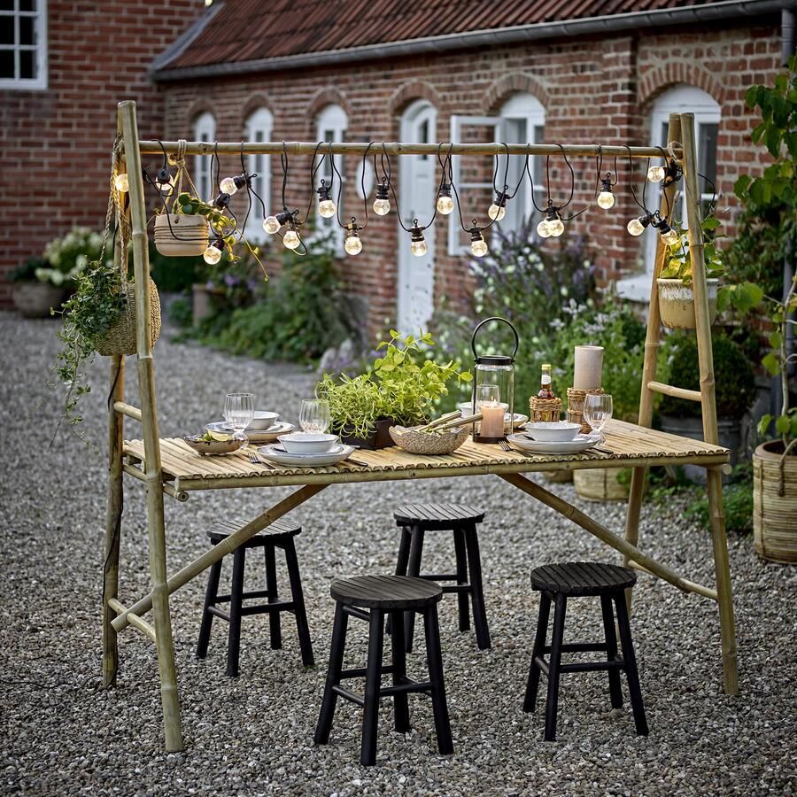 Bloomingville Outoor Eettafel Malo Bamboe 178 x 75cm Naturel