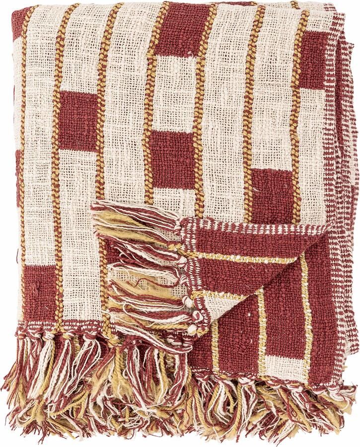Bloomingville Plaid Cang 130 x 160cm Rood