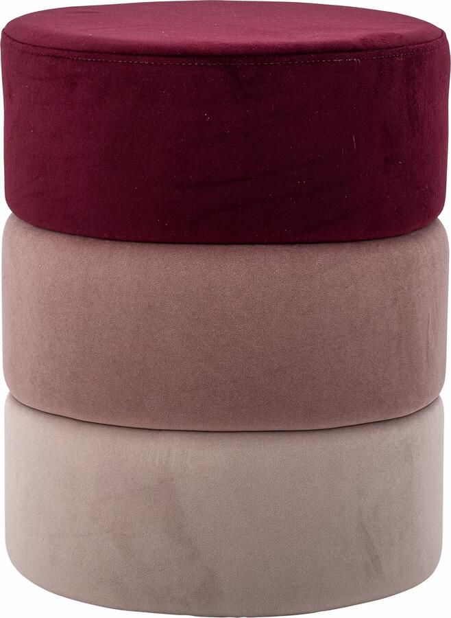 Bloomingville Poef Bilbao 39cm Roze