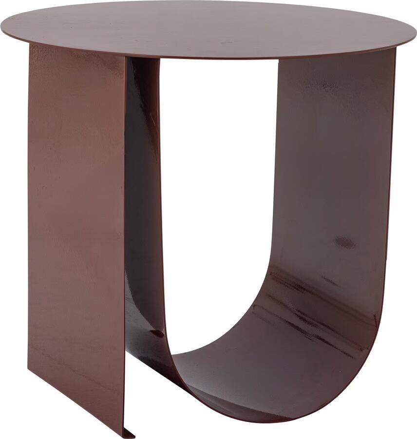 Bloomingville Ronde Bijzettafel Cher 43cm Rood