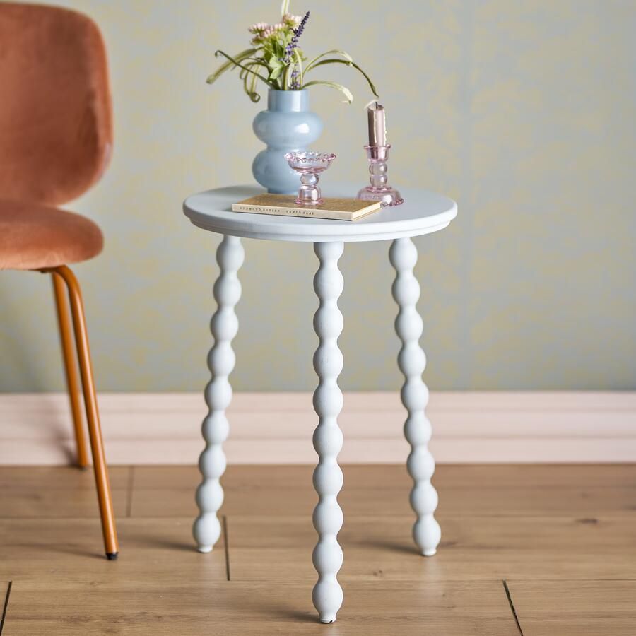 Bloomingville Ronde Bijzettafel Salino 41cm Blauw