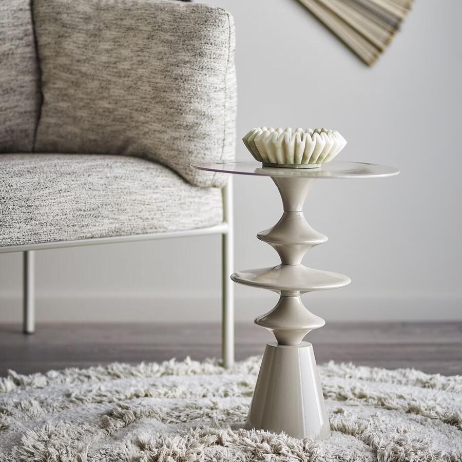 Bloomingville Ronde Bijzettafel Samio 35cm Naturel