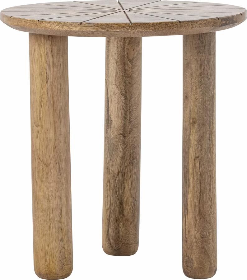 Bloomingville Ronde Bijzettafel Stella Mangohout 40cm Naturel