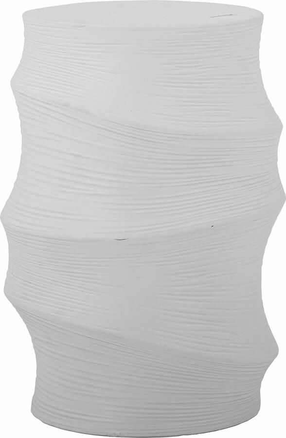 Bloomingville Ronde Bijzettafel Volise Steen 37cm Wit