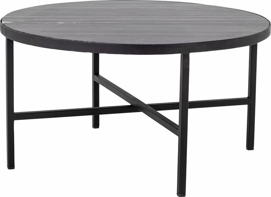 Bloomingville Ronde Salontafel Estelle Marmer 76cm Grijs