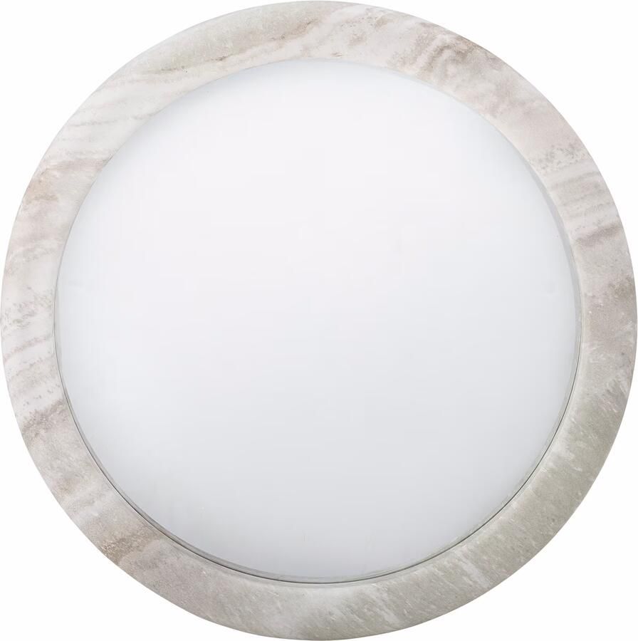 Bloomingville Ronde Spiegel Vaka Marmerlook 50cm Naturel