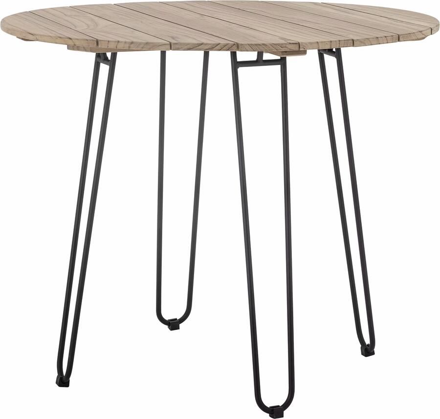 Bloomingville Ronde Tuintafel Molito Teakhout 90cm Naturel