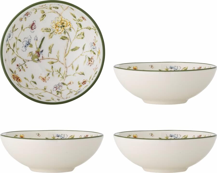 Bloomingville Schaal Bloomie Set van 4 stuks 12cm Meerkleurig