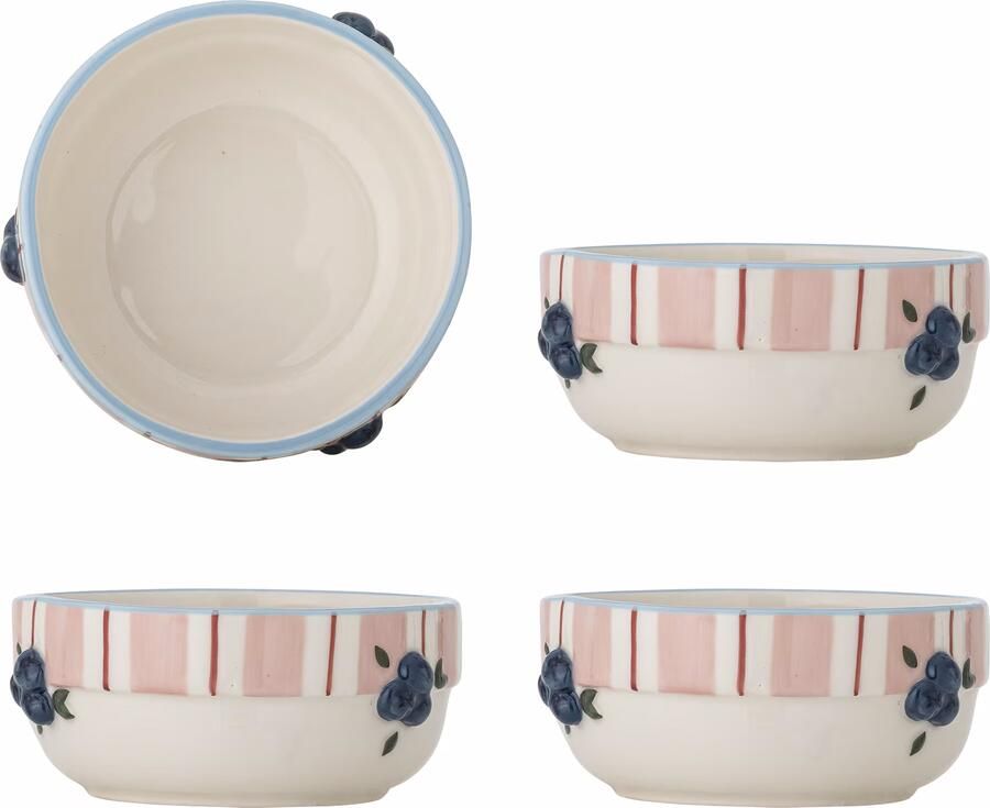 Bloomingville Schaal Carry Set van 4 stuks Roze