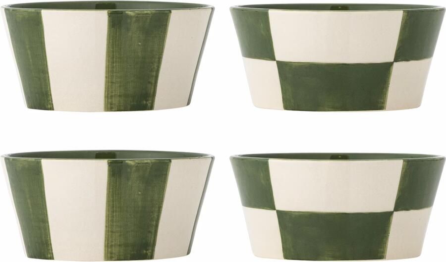 Bloomingville Schaal Floki Set van 4 stuks 14cm Groen